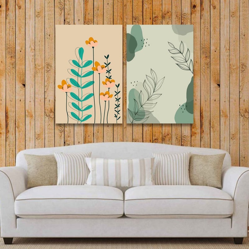 Marktna Abstract double canvas painting - Image 1