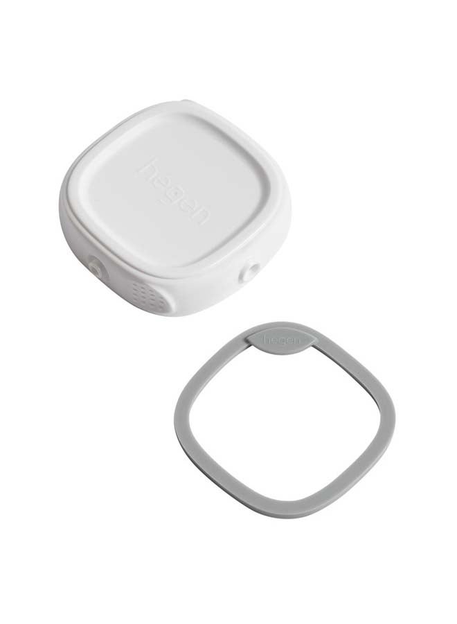 hegen Press-to-Close, Twist-to-Open (PCTO™)Breast Milk Storage Lid, BPA-Free, Airtight, Stackable with Snap-On Buttons,Compatible with Storage Containers, White, Pack of 1