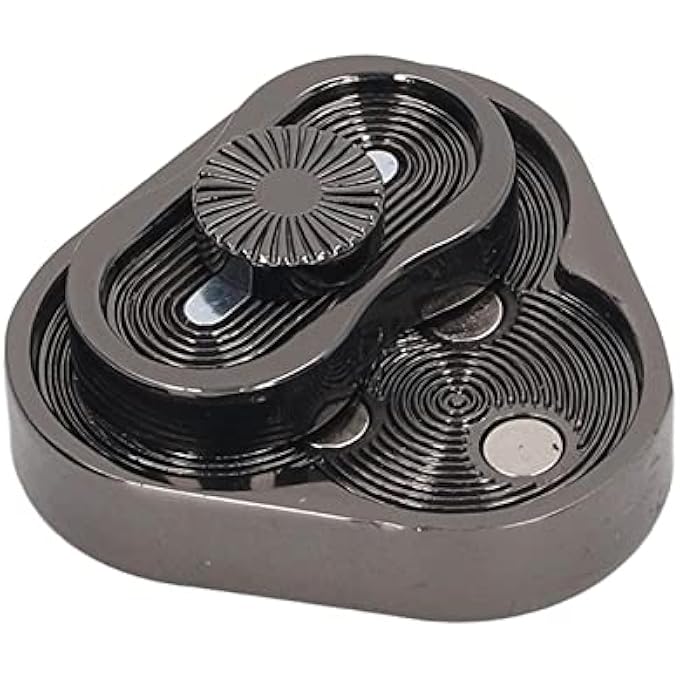 POENVFPO Metal Fingertip Slider Toy Shaped Reduce Anxiety Decompression for Autism ADD ADHD - Image 2