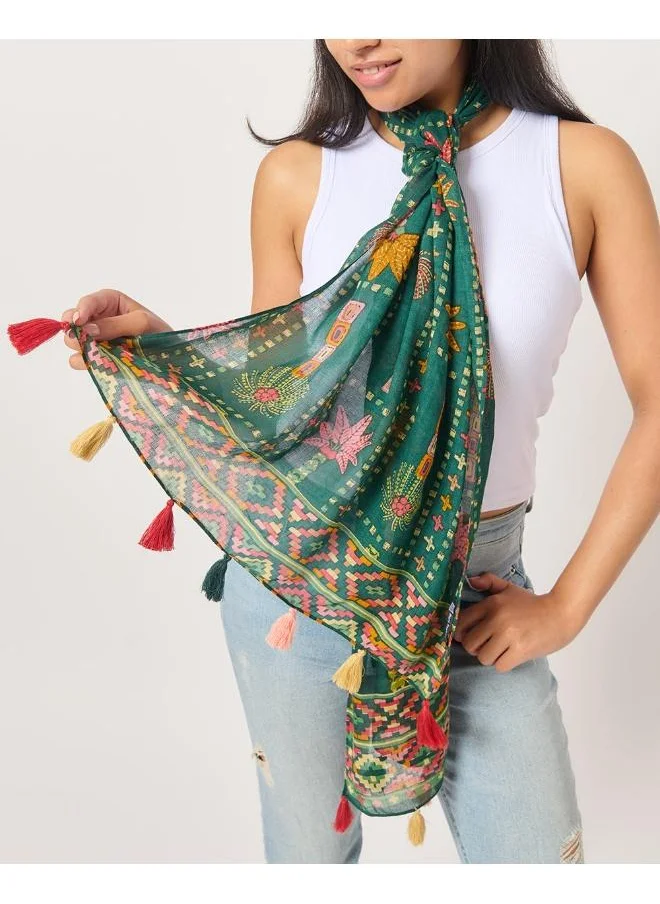 Chumbak Palm Kilim Scarf