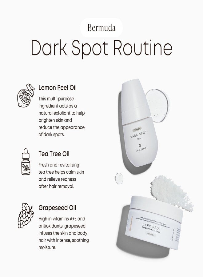 Bushbalm Dark Spots and Ingrown Hair 2 Step Routine - Rejuvenate and Nourish - Ingrown Hair Oil (30 ml) and Exfoliating Scrub (236 ml) - Bermuda - Valued at $49 - Image 3
