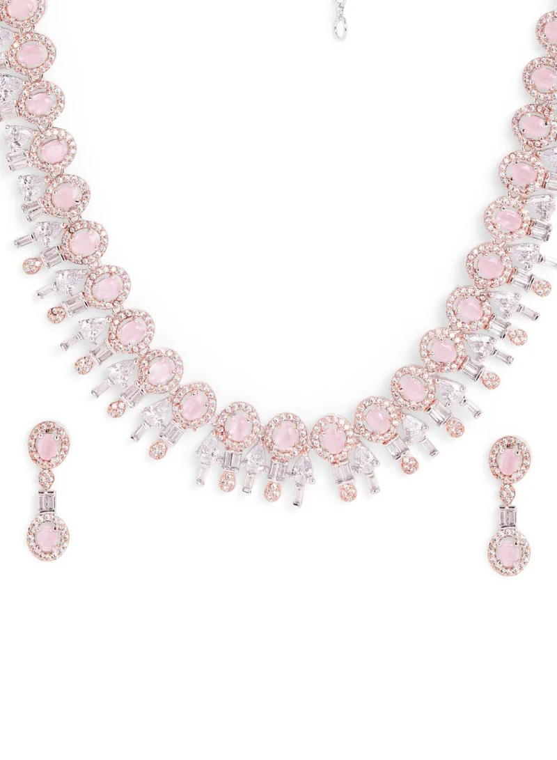Priyaasi Rose Studded Jewellery Set
