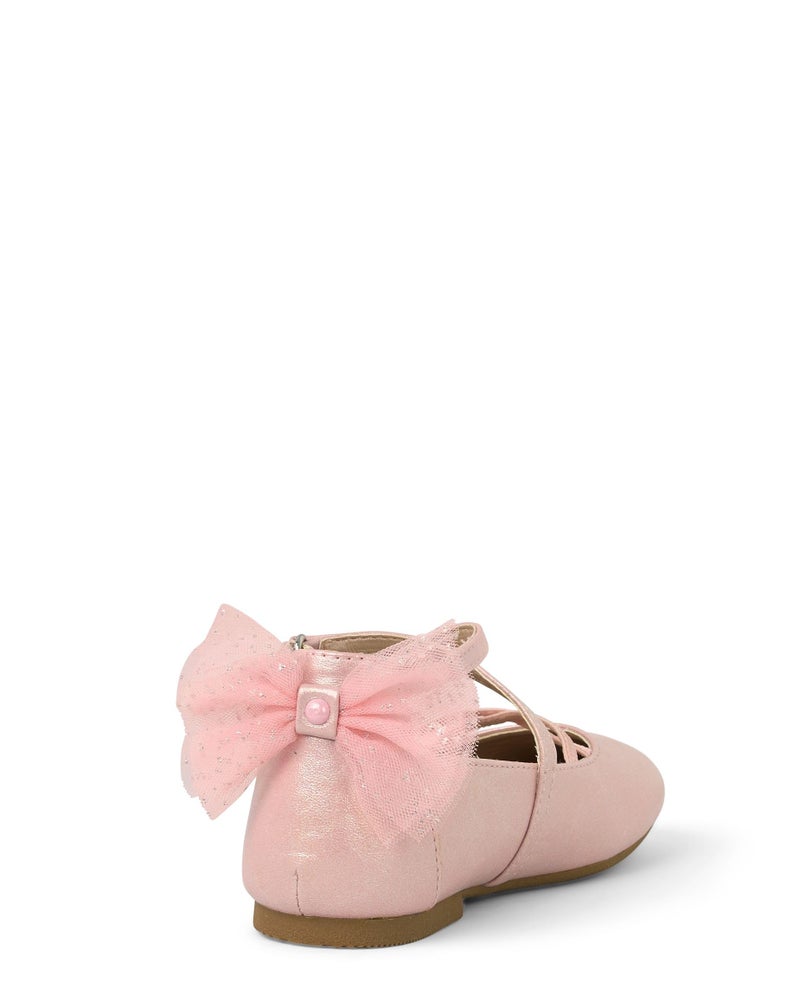 Gymboree,Girls and Toddler Dressy Ballet Flat,Pink Satin,8 - Image 4