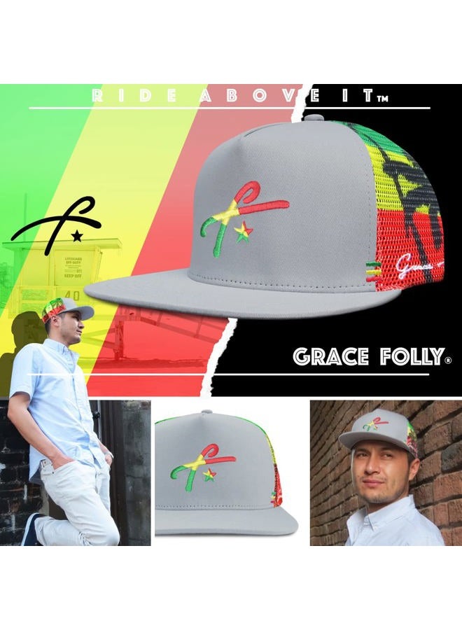 Grace Folly Trucker Hat for Men & Women. Snapback Mesh Caps - Image 5