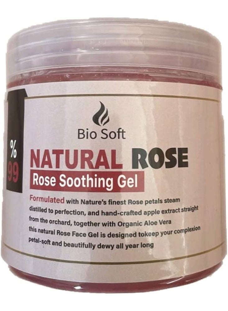 Biosoft Bio Soft Soothing & Moisturizing Gel with Natural Rose – 500ml - Image 2