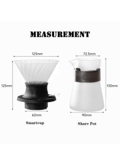 LKTOCAFT V60 Immersion Dripper,Dual-Use Pour Over Coffee Maker with Leak-Proof Valve, One-Click Release, Includes V02 Filters Paper & Pot  - Image 5