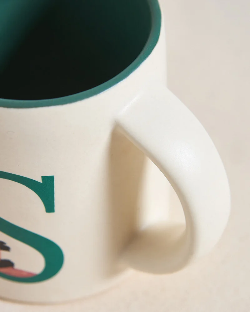Chumbak Swan Alphabet Ceramic Mug-S