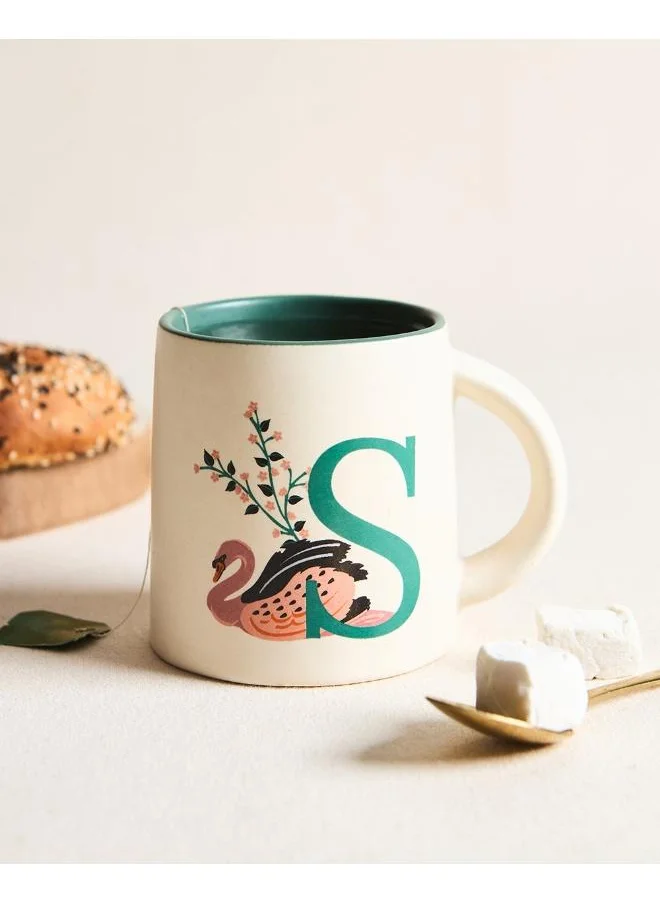 Chumbak Swan Alphabet Mug - S