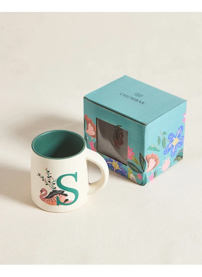 Chumbak Swan Alphabet Mug - S