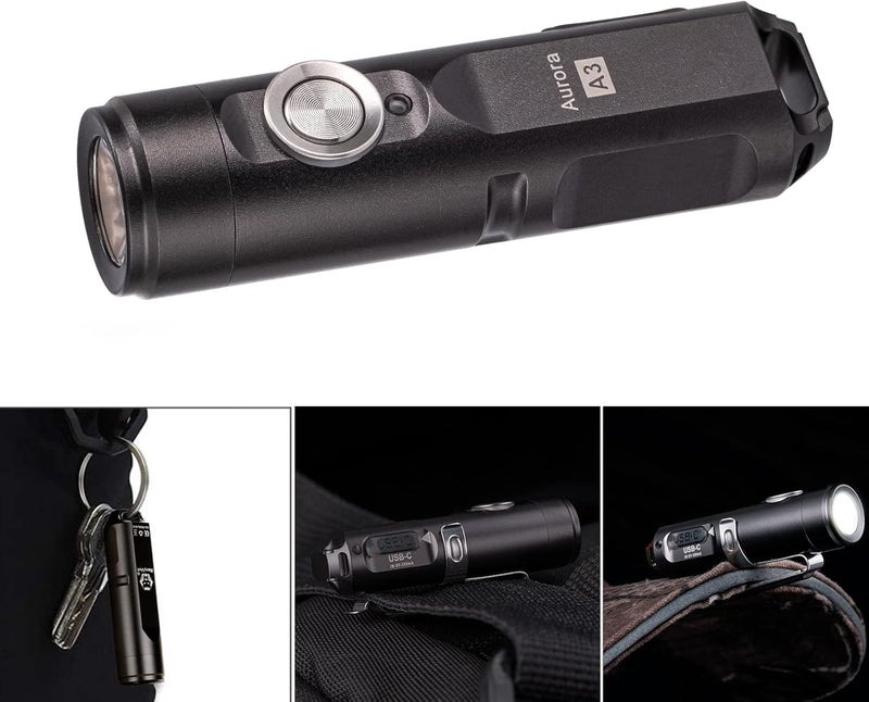 RovyVon A3 G4 Keychain Torch - Super Bright 650 Lumens, USB C Rechargeable, Water-Resistant, Lightweight - Image 3