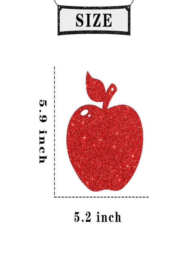 Maicaiffe Fruit Apple Hanging Swirl Decorations - Glitter 16 Pcs Baby Shower Party Supplies - Kid Apple Birthday Party - Engagement - Wedding Streamers - Graduation Party Foil Swirls Ceiling Decorations - Image 2