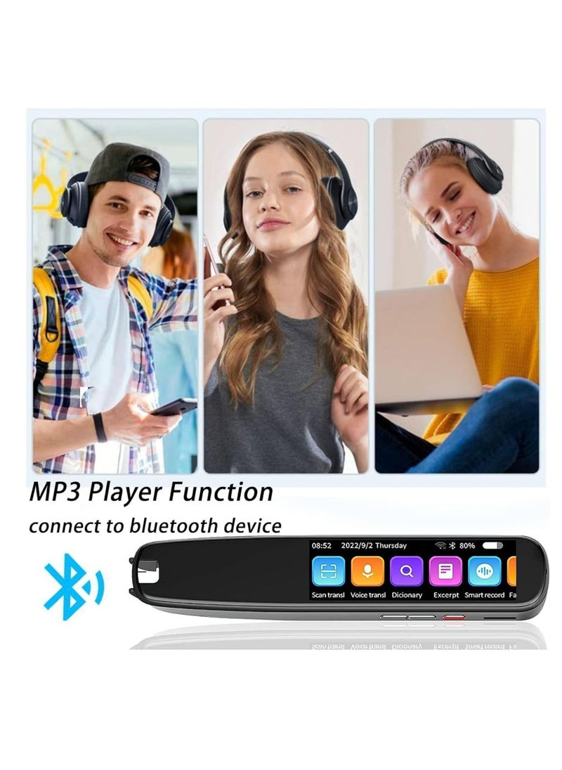 AI Language Translator Pen and Electronic Dictionary, Real-time Voice Translation in 134 Languages, Including Arabic, Supports Instant Offline/WiFi Translation, Equipped with Scanning Reading Function