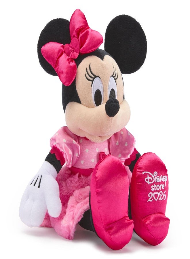 Disney Store Official Minnie Mouse Plushie in a Pink Party Dress with Satin Details - Valentine's Day 2026 Plush - Disney Gift, Minnie Mouse Toys, Cute Toys - Image 3