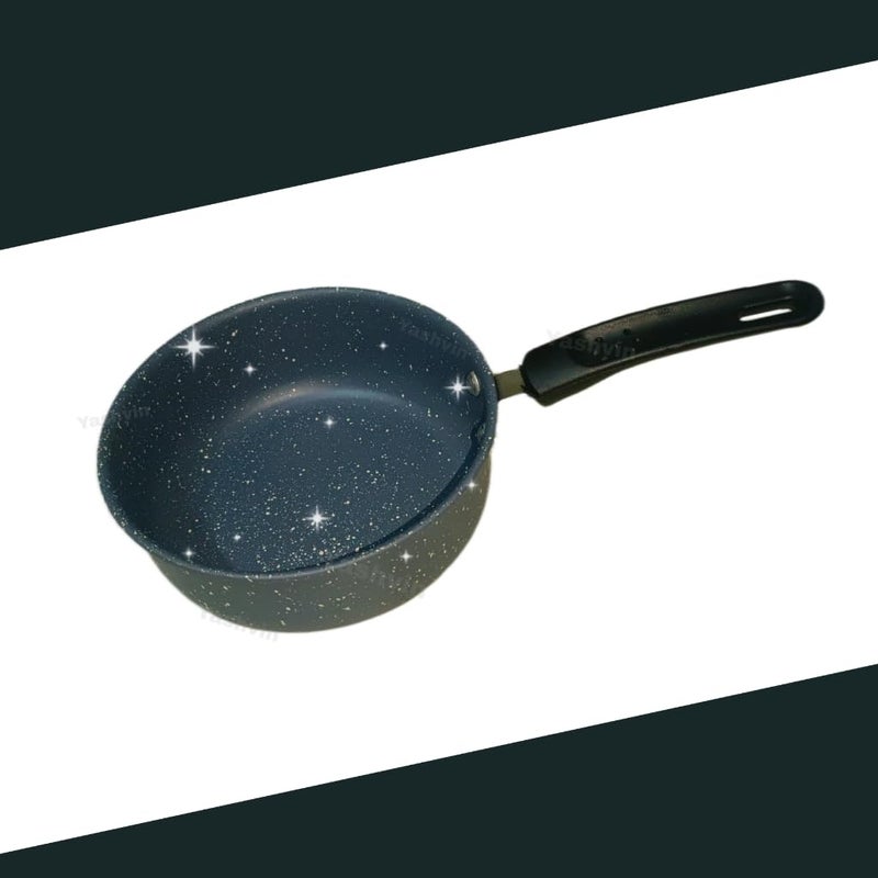 Veena@CHAI PEELO Sauce Pan Non-Stick 2-Way Fry Pan with Induction Bottom with Granite Finish, Chai Pan, Milk Pan, Small Pan ||R.3.10 - Image 1