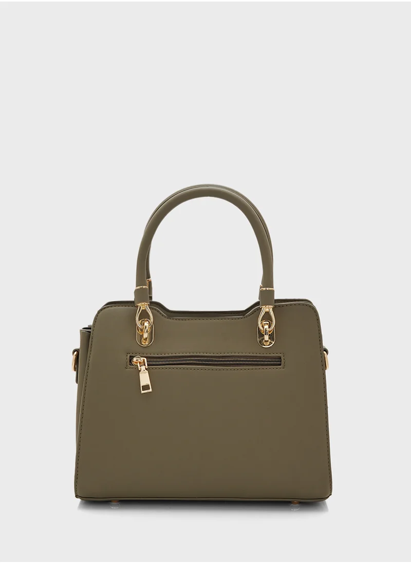 ايلا Color Block Satchel Bag With Long