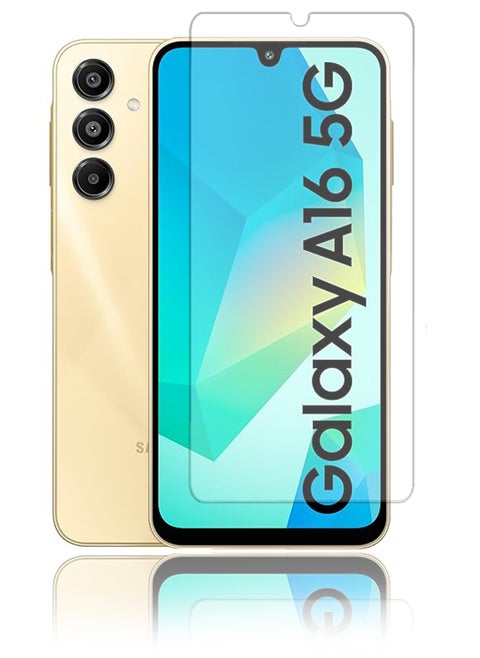Samsung Galaxy A16 Tempered Glass Screen Protector – High Transparency, Delicate Touch, Anti-Explosion, Smooth Arc Edges, Easy Installation, Screen Protector for Samsung Galaxy A16