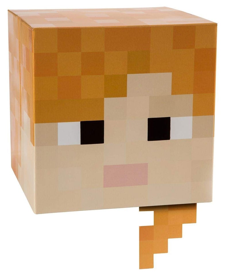 Minecraft 12" Alex Head Costume Mask - Image 2