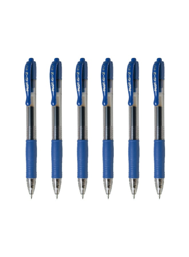 PILOT Retractable G2 Gel Pen, Bullet Tip, Signature Pen For Students, Exams, And Financial Use, Bl-g2 Blue, 0.7mm, 6-pack - Image 5