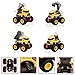 LONANDY Construction Truck Toys Push and Go Toy Trucks for Toddlers Kids Age 38 4 Pack Friction Powered Car Toys Include Crane Mixer Excavator Dump Truck Best Christmas Birthday Gift for Boys Girls - Image 4