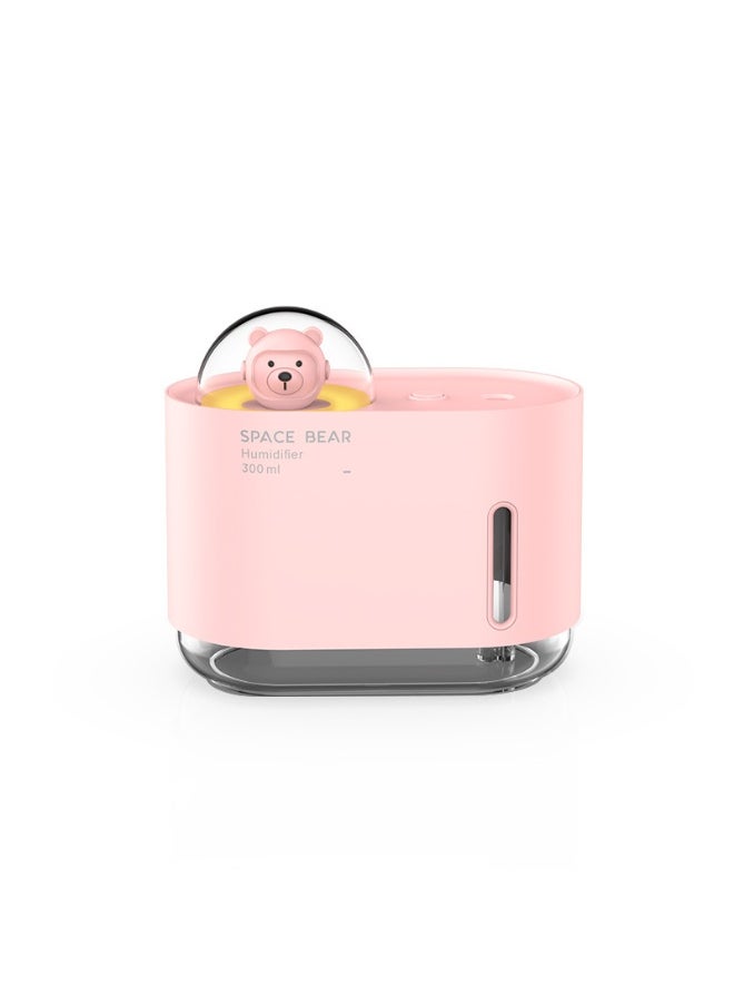 Generic Space Bear Humidifier, Portable USB Mini Humidifier, and Essential Oil Diffuser - Capacity 300ml, Dual Fog Mode, Quiet Operation, LED Night Light, Compact Air Freshener for Cars, Bedrooms, Offices, and Travel, Ideal Gift for Moisturizing Skin and Enhancing Emotions  - Image 1