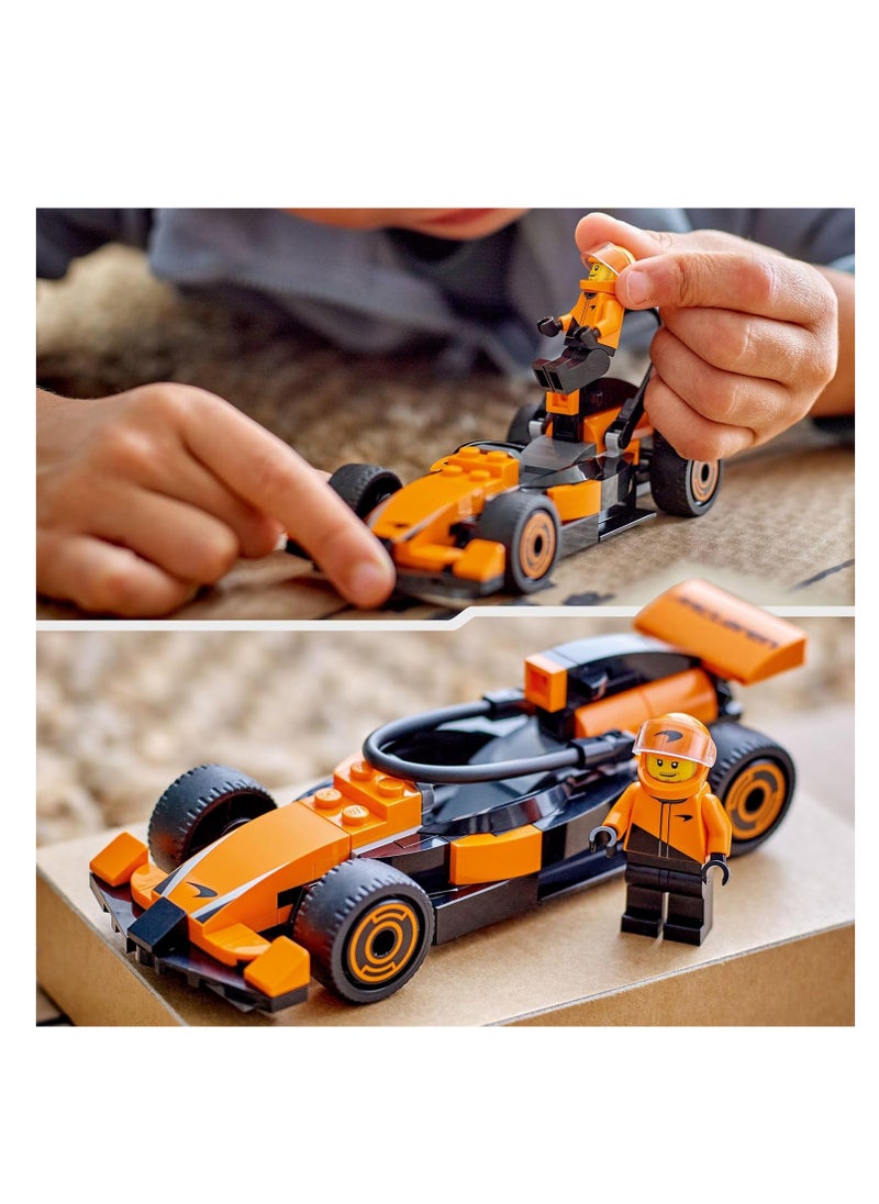 LEGO LEGO F1 Driver With McLaren Race Car - Building Set Toy 60442  - Image 5