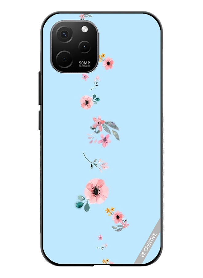 VR CREATIVE Protective Case Cover For Huawei Nova Y61 Flower Design Multicolour - Image 1