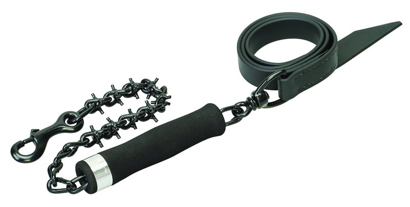 Weaver Leather Livestock Kirk Stierwalt Sure Hand Lead Black Pronged Chain