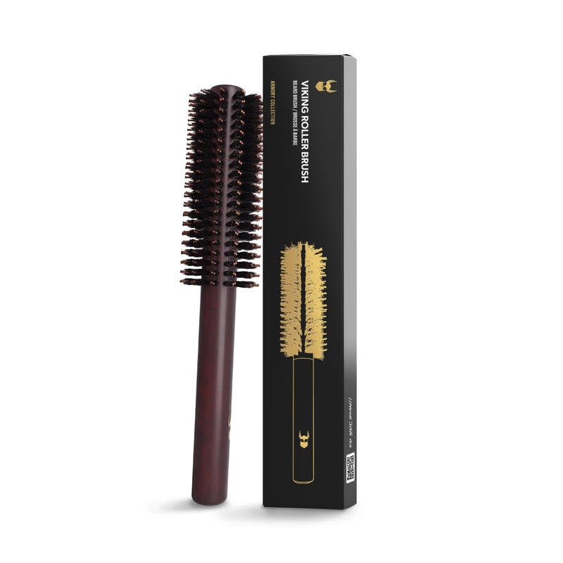 The Beard Struggle Viking Roller Brush - Heat-Resistant Round Hair Brush for Styling Hair or Beard - Reduce Frizz & Tangles - Beard Brush for Men - Image 1