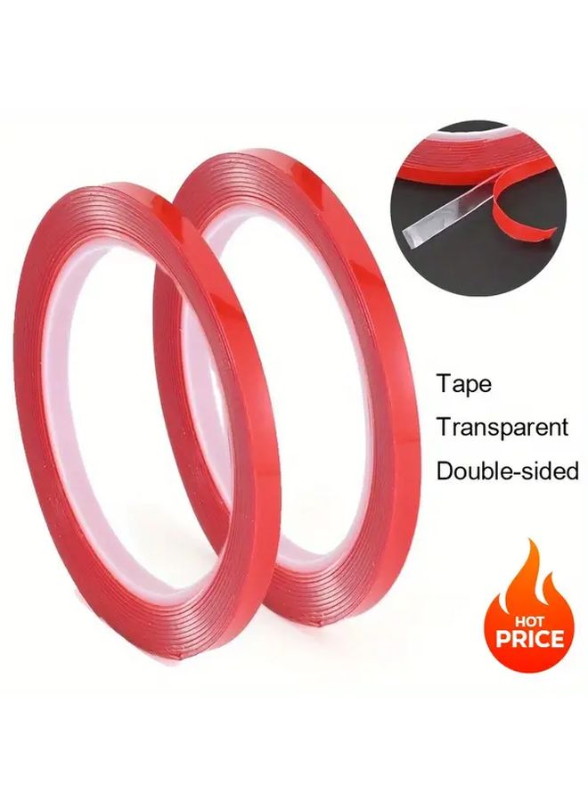6pcs Double Sided Acrylic Tape Strong Adhesive Clear No Residue Mounting For LED Strips - Image 2