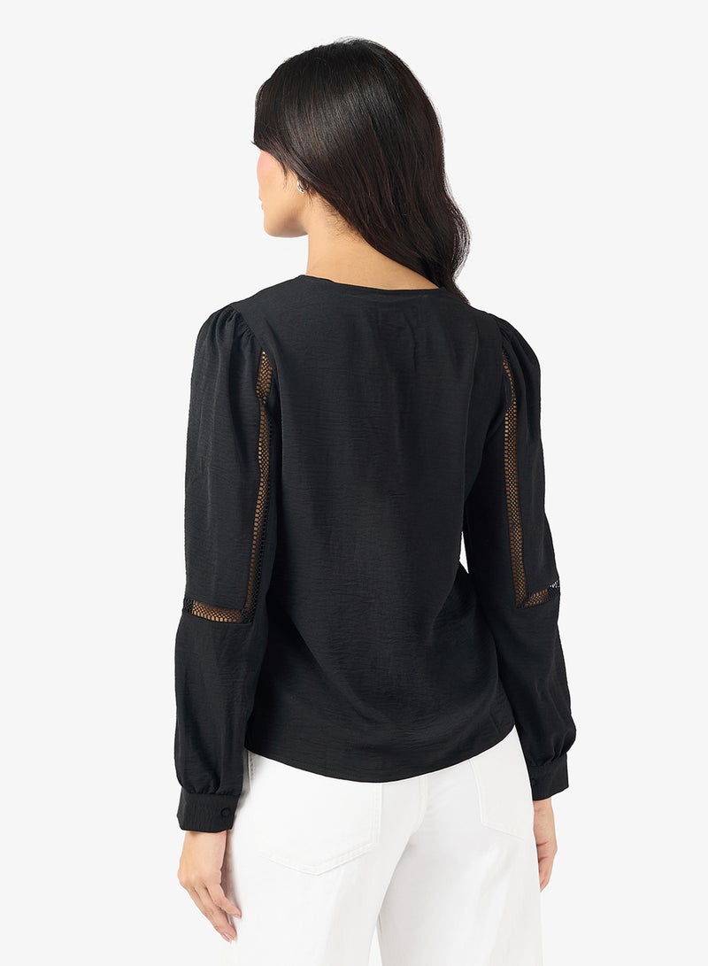 VERO MODA Vmalva V-Neck Long Sleeve Top - Image 2