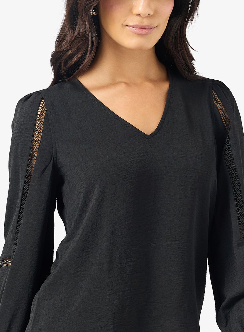 VERO MODA Vmalva V-Neck Long Sleeve Top - Image 3