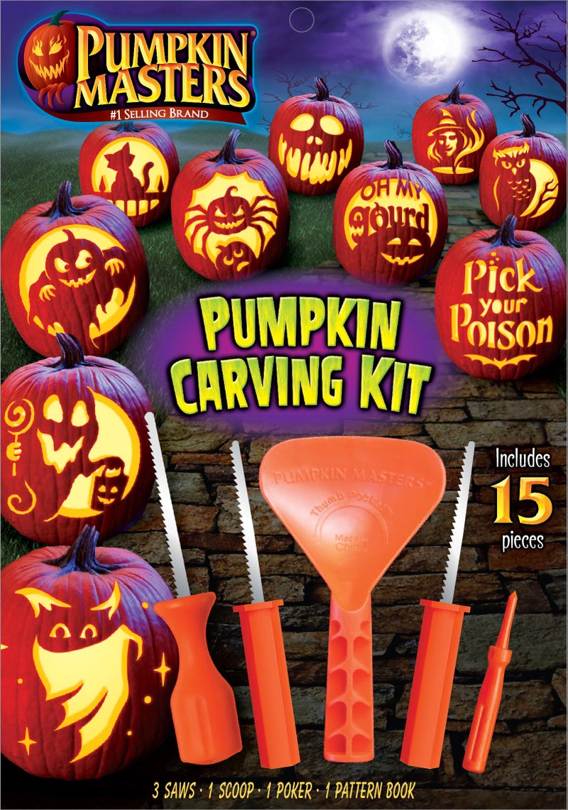 Pumpkin Masters Halloween Pumpkin Carving Set with 10 Patterns - Image 1