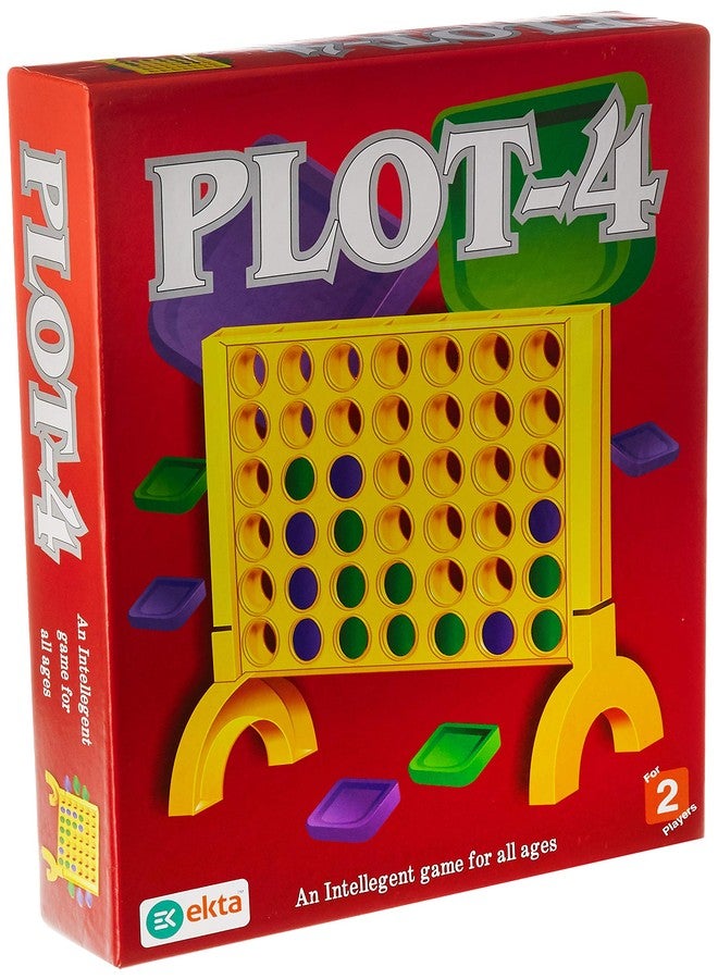 Ekta Plot - 4 Game (1 Frame and 2-Colour Counters), Multi Color - Image 1