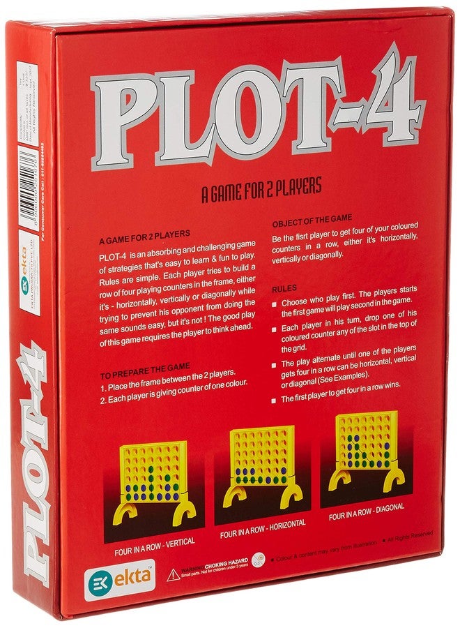 Ekta Plot - 4 Game (1 Frame and 2-Colour Counters), Multi Color - Image 2