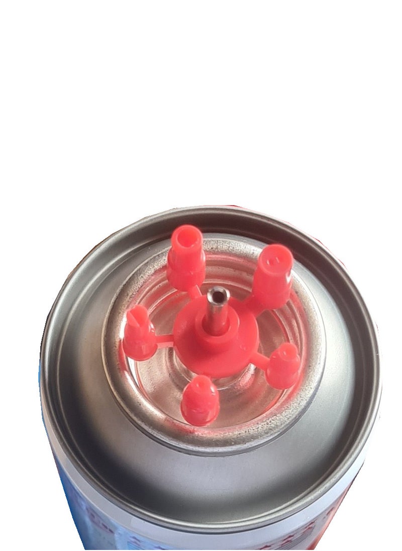 Asmaco 4 Pieces of Purified Butane Lighter Gas for Any Type of Lighter Reflling with Multiple Nozle Heads  - Image 2
