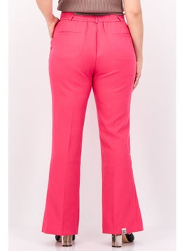 The Giving Movement Women Regular Fit Solid Flare Pants, Pink  - Image 4