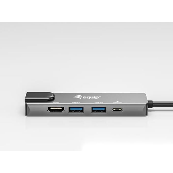 Equip 133489 USB-C 5-IN-1 MULTIFUNCTION ADAPTER HDMI GIGABIT LAN USB 3.2 GEN1 100W USB PD - Image 2