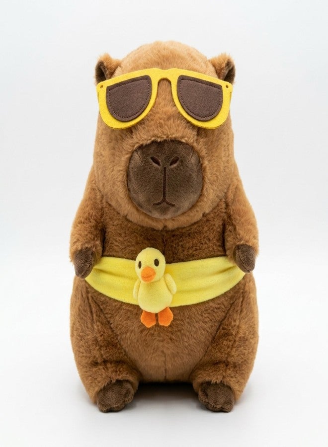 Fusked Flufies Plush Soft Toys for New Born Baby and Baby Boy - Soft and Easy Wash Plush - Huggable Plush Toys for Girls and Boys - Soft Toy for Home Décor (Beach Capybara) - Image 1