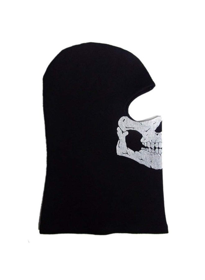 Black Balaclava Ghosts Skull Full Face Mask, Windproof Ski Motorcycle Face Masks Tactical Balaclava Hood for Men Women Youth Halloween Cosplay Outdoor Sport Cycling Skiing Hiking - Image 4