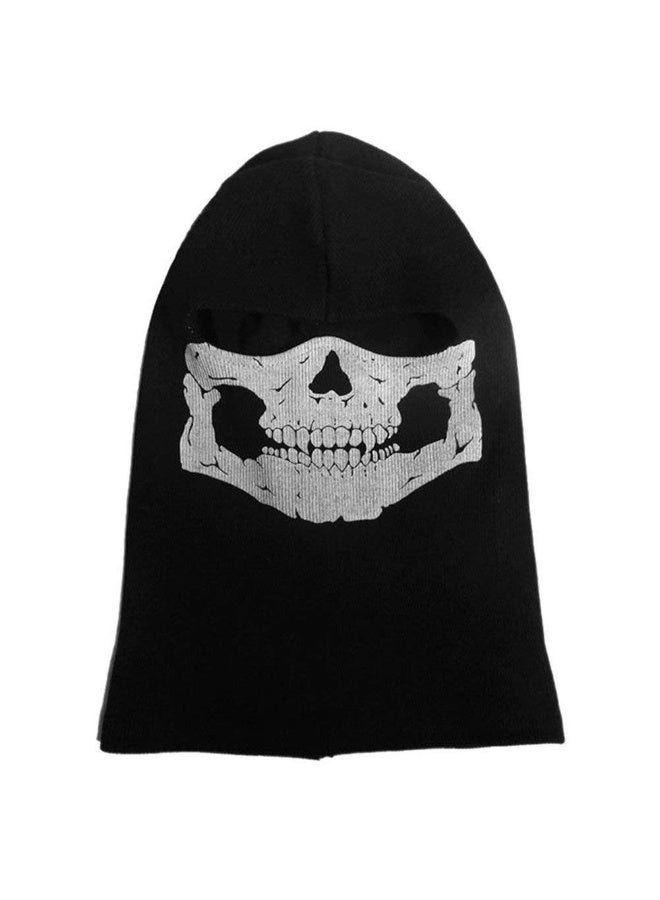 Black Balaclava Ghosts Skull Full Face Mask, Windproof Ski Motorcycle Face Masks Tactical Balaclava Hood for Men Women Youth Halloween Cosplay Outdoor Sport Cycling Skiing Hiking - Image 3