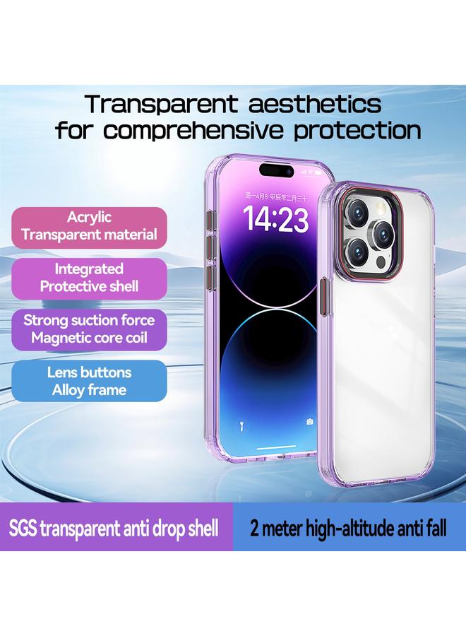 اس-توب جراب لهاتف iPhone 13 Pro Max مصنوع من مادة TPU الكريستالية الهجينة المصنوعة من الكمبيوتر الشخصي - Image 2