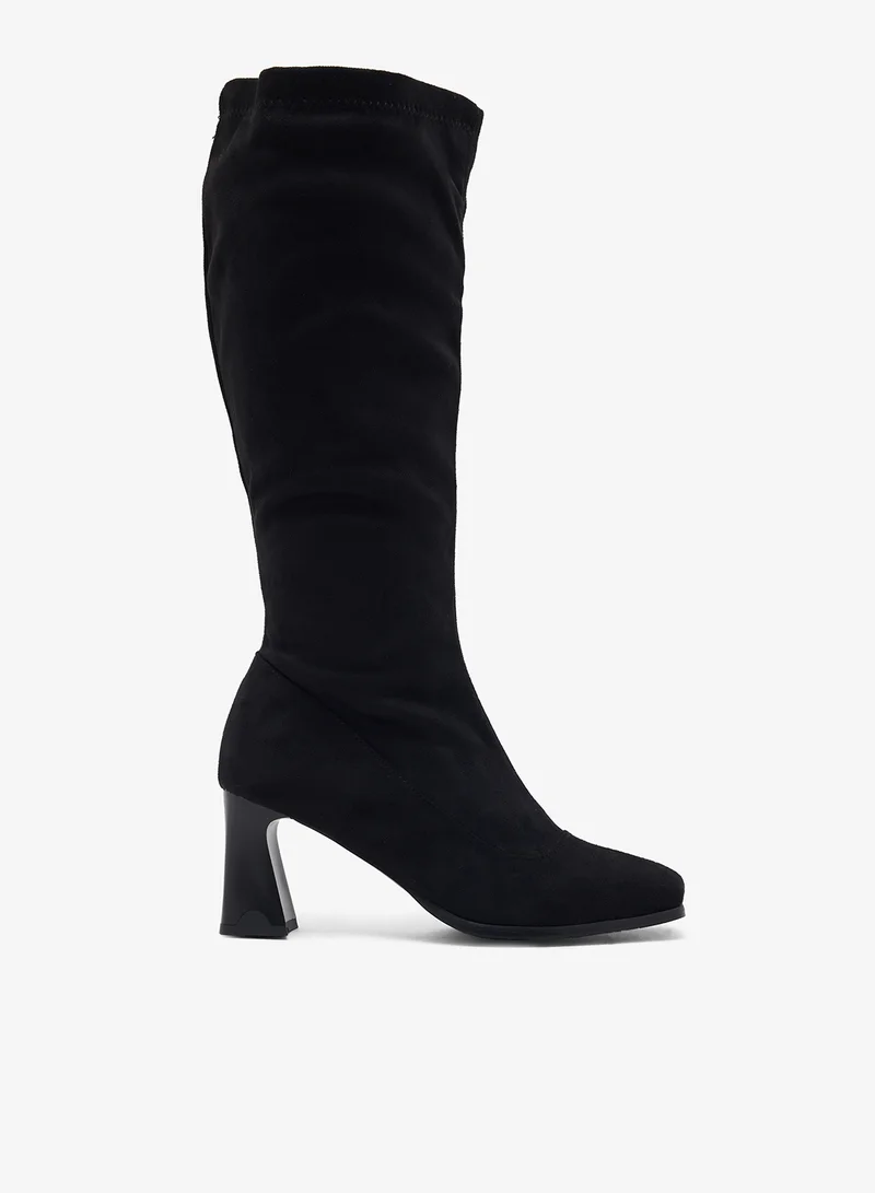 ELLA Block Heel Knee Boots