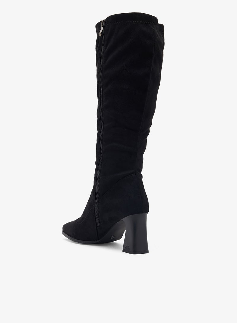 ايلا بوت بكعب مربع بطول الركبة - Image 3