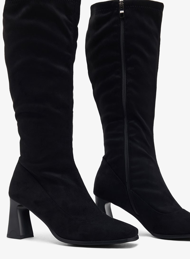 ايلا بوت بكعب مربع بطول الركبة - Image 4