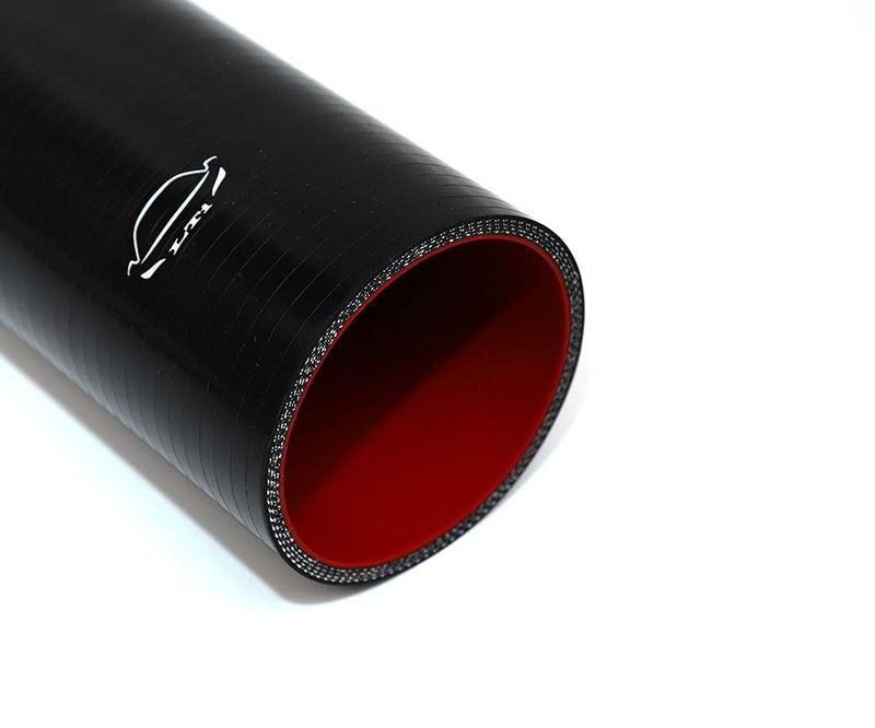 TenkeAuto 12" Long High Performance 4-Ply Reinforced 3" ID Straight Coupler Silicone Hose Turbo/Intercooler/Piping (BLACK 3'') - Image 3