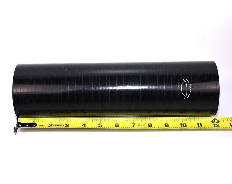 TenkeAuto 12" Long High Performance 4-Ply Reinforced 3" ID Straight Coupler Silicone Hose Turbo/Intercooler/Piping (BLACK 3'') - Image 2