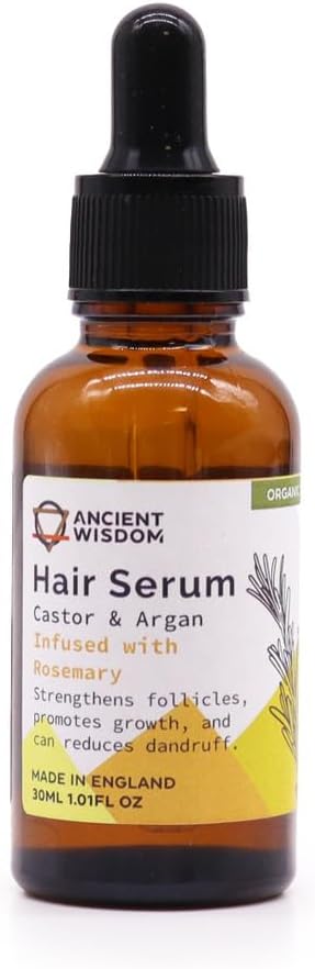 Ancient Wisdom Organic Hair Serum Infused with Rosemary Essential Oil 30ml