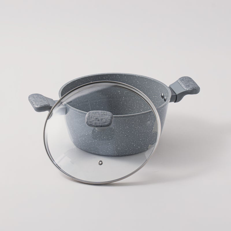 ألبرتو طقم قدور 7 قطع ألومنيوم، رمادي - Image 4