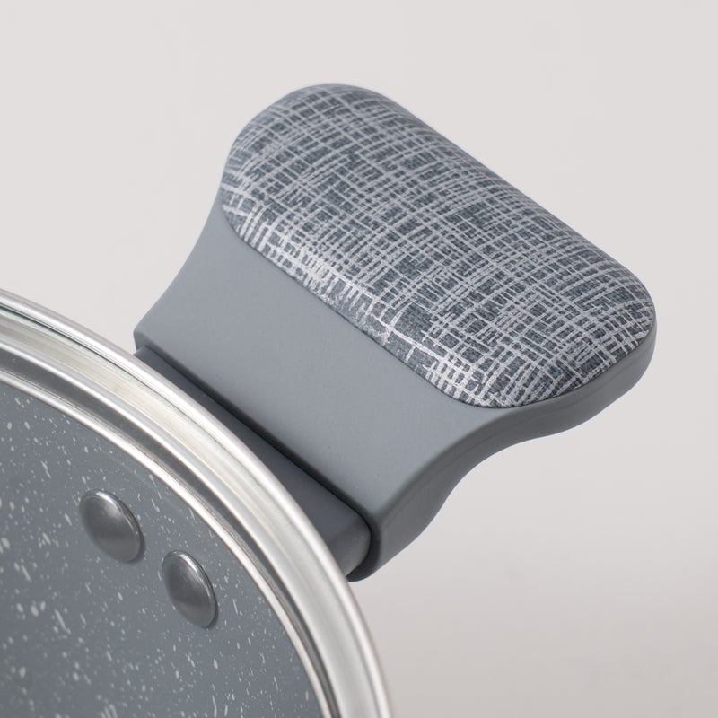 ألبرتو طقم قدور 7 قطع ألومنيوم، رمادي - Image 5