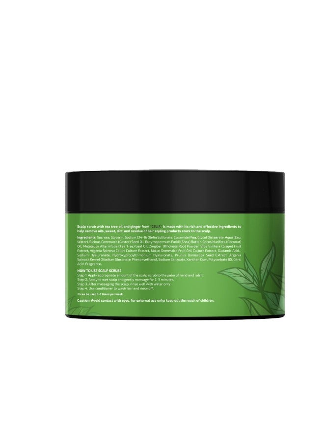 سيليا كوزمتكس سيليا مقشر فروة الرأس 300 جم بزيت شجرة الشاي والزنجبيل - Image 1